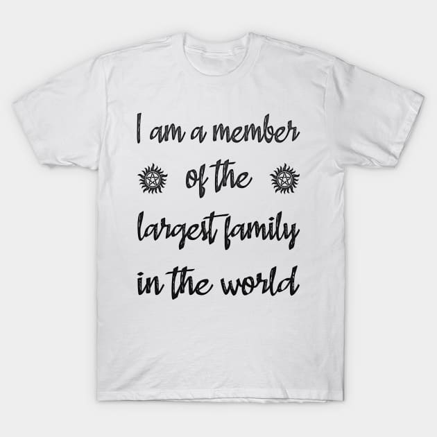 SPN - FAMILY BLACK T-Shirt by GreatSeries